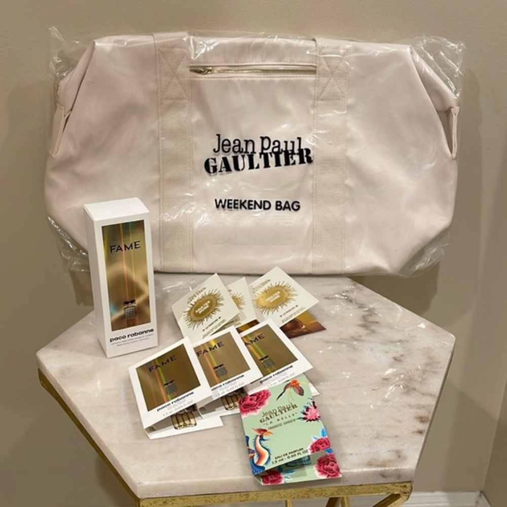 Jean Paul Guiltier weekend travel bag